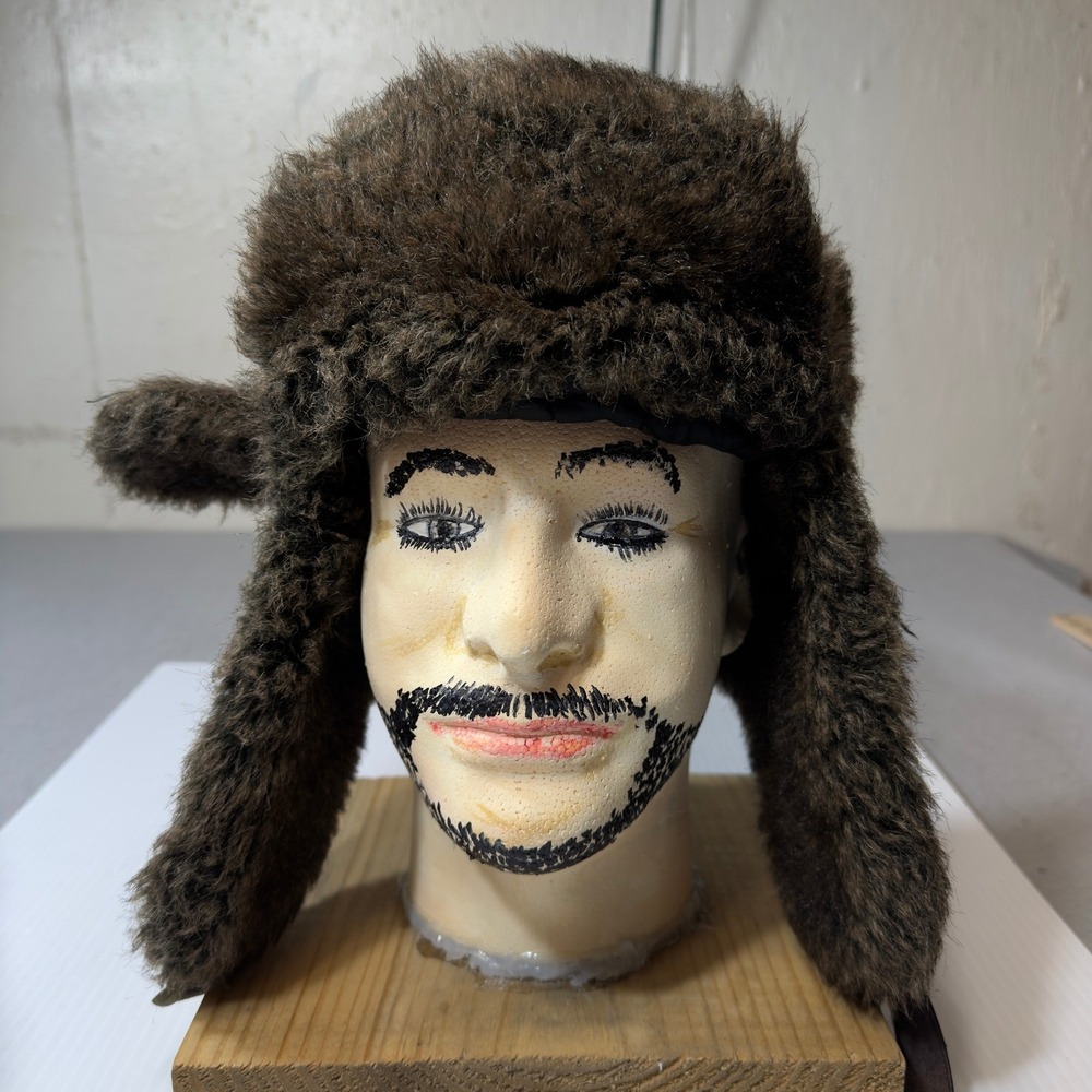 Red Black Buffalo Plaid Trapper Hat with Faux Fur Trim Winter Warm Ear Flaps